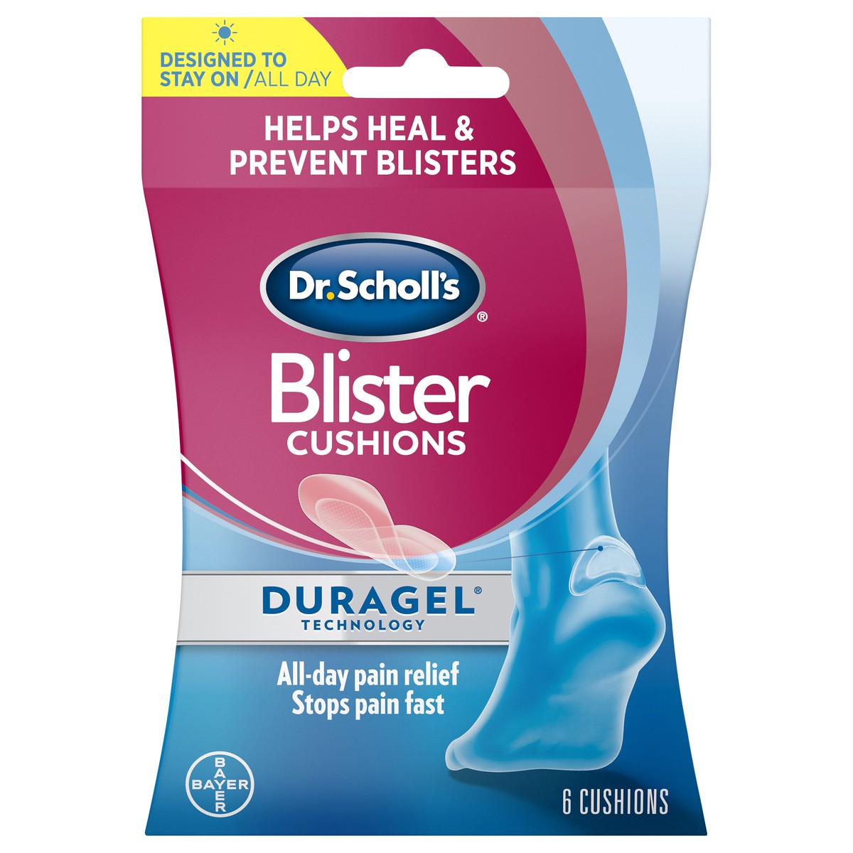 slide 2 of 4, Dr. Scholl's Active Series Blister Treatment Cushion, 6 ct