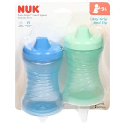 Nuk Fun Grips 9+ Months 10 Ounces Hard Spout Cups 2 ea