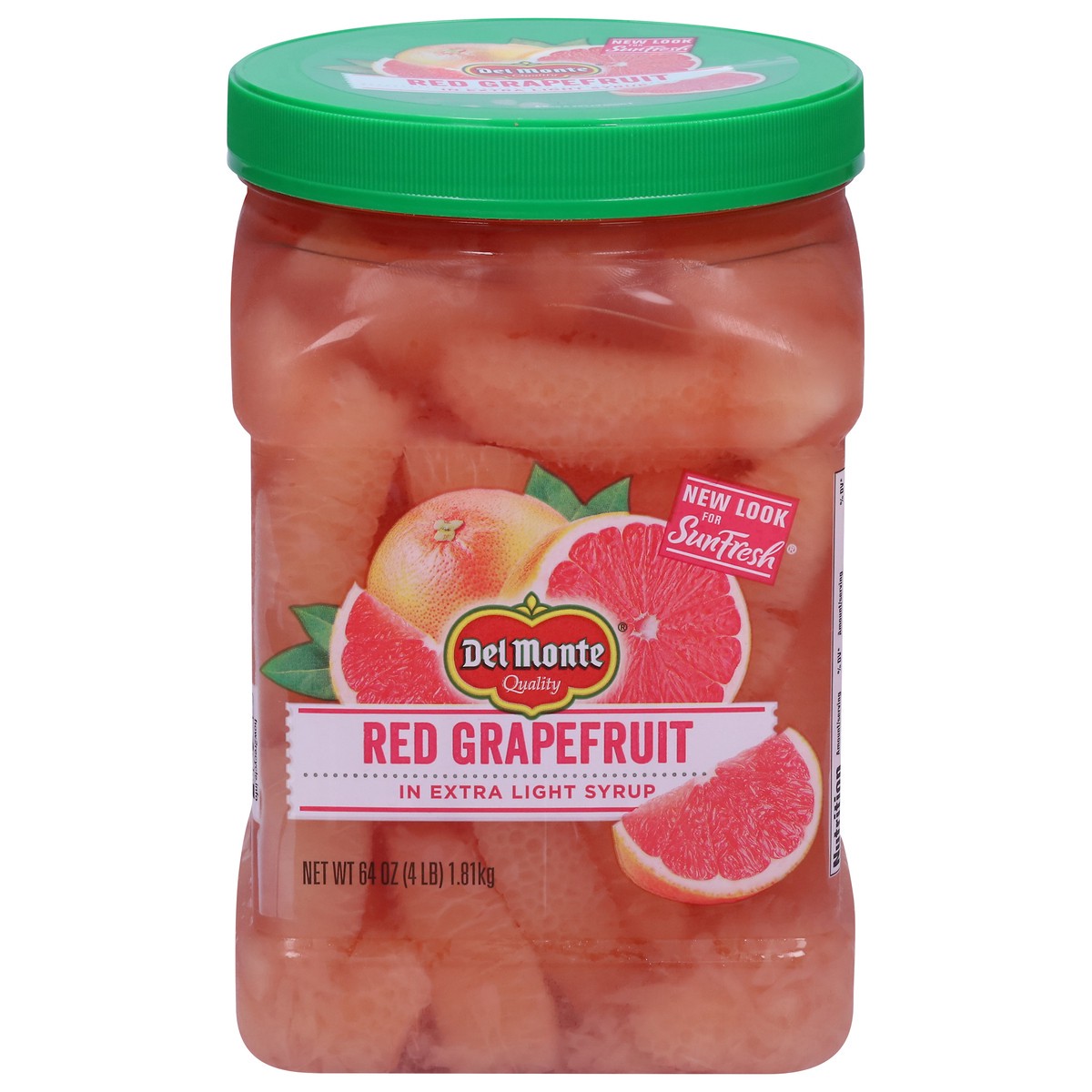 slide 1 of 9, Del Monte Red Grapefruit in Extra Light Syrup 64 oz, 64 oz