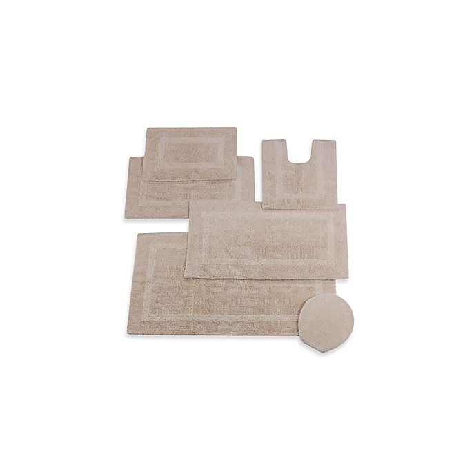 slide 1 of 1, Wamsutta Reversible Contour Bath Rug - Vanilla, 20 in x 24 in