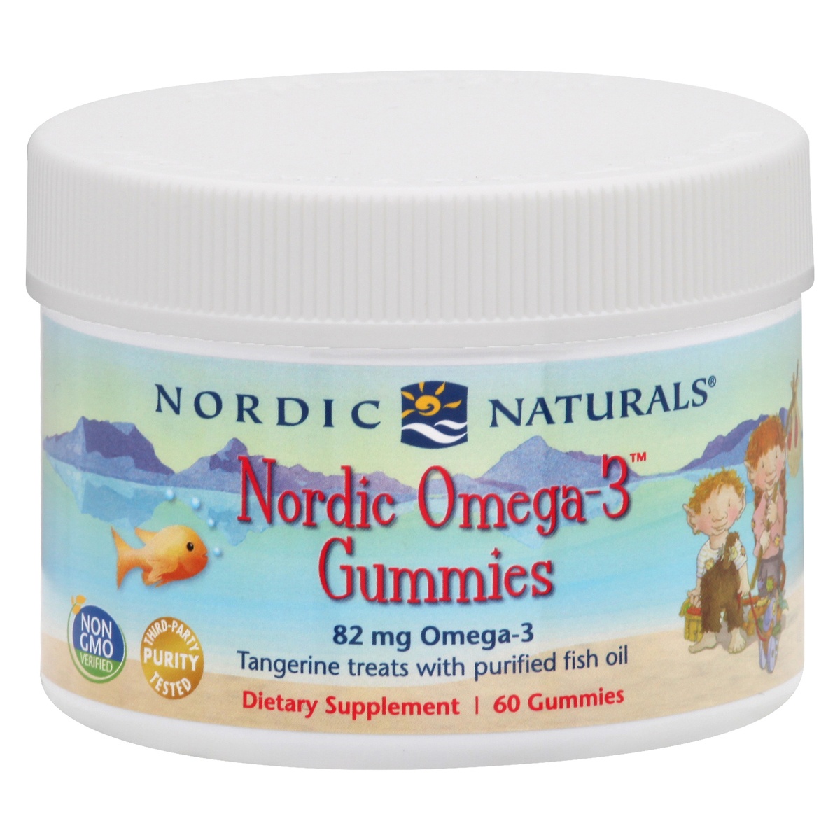 slide 1 of 1, Nordic Naturals Omega-3, Nordic, Gummies, 60 ct