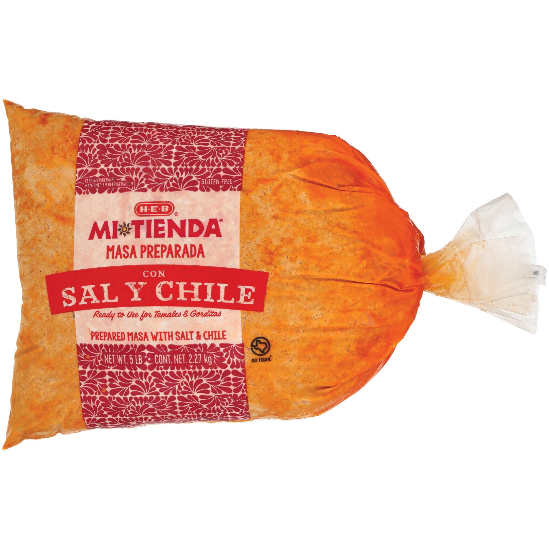 slide 1 of 1, H-E-B Mi Tienda Prepared Masa - Sal y Chile, 5 lb