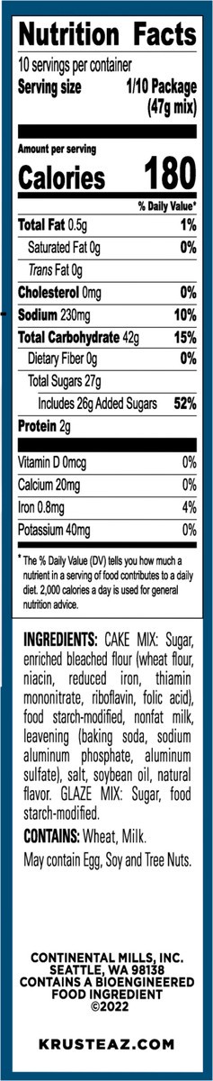 slide 2 of 14, Krusteaz Vanilla Pound Cake Mix, 16.5 oz