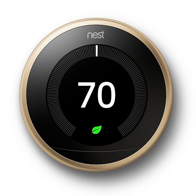 slide 1 of 6, Google Nest Learning Third Generation Thermostat - Brass, 1 ct