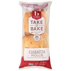La Brea Bakery 4 Pack Ciabatta Rolls 4 - 3 oz