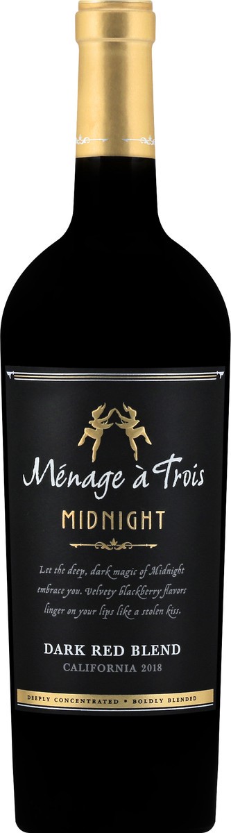 slide 1 of 16, Menage a trois California 2018 Midnight Dark Red Blend 750 ml, 750 ml