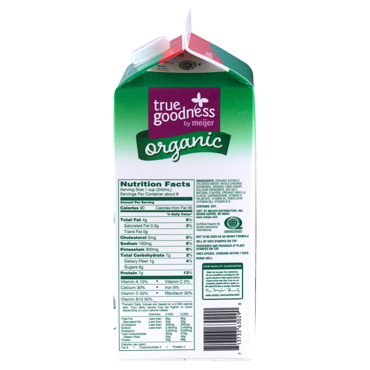 slide 5 of 7, True Goodness Organic Original Soymilk, 64 oz