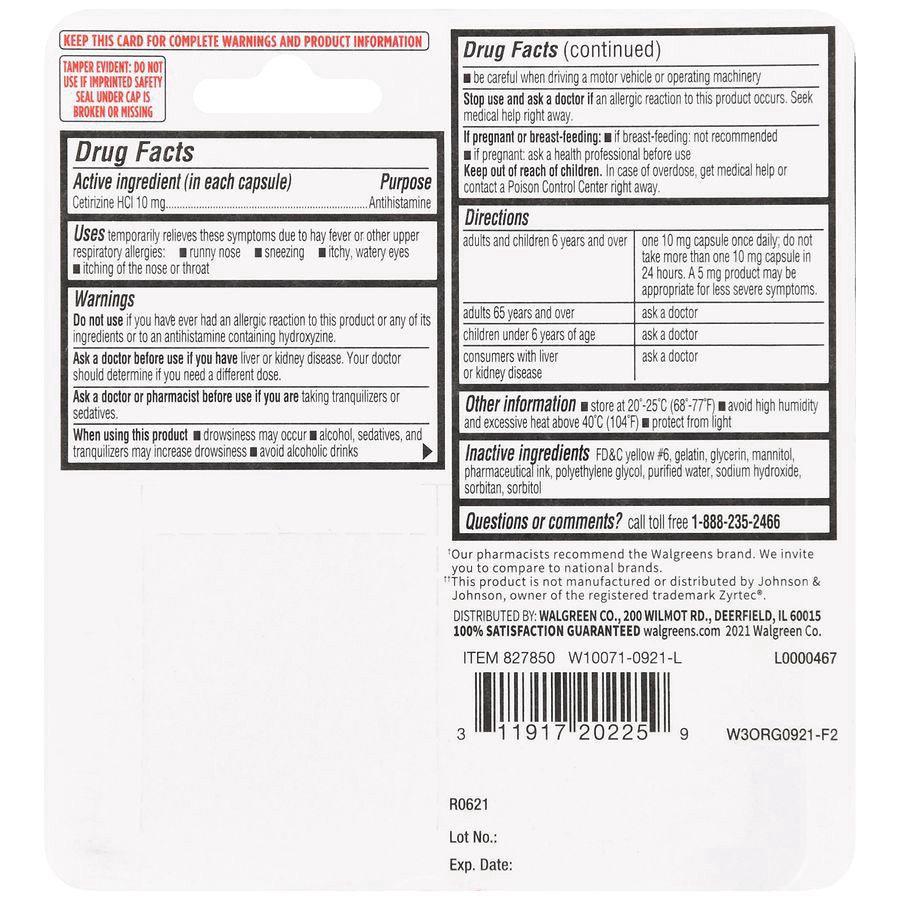 slide 4 of 5, Walgreens Wal-Zyr Softgels, 40 ct