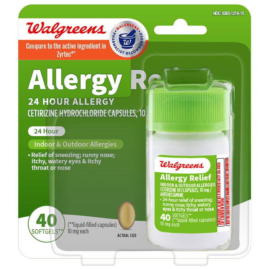 slide 1 of 5, Walgreens Wal-Zyr Softgels, 40 ct