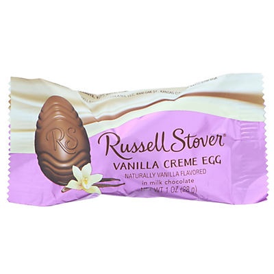 slide 1 of 1, Russell Stover Sea Salt Caramel Creme Egg In Dark Chocolate, 1 oz