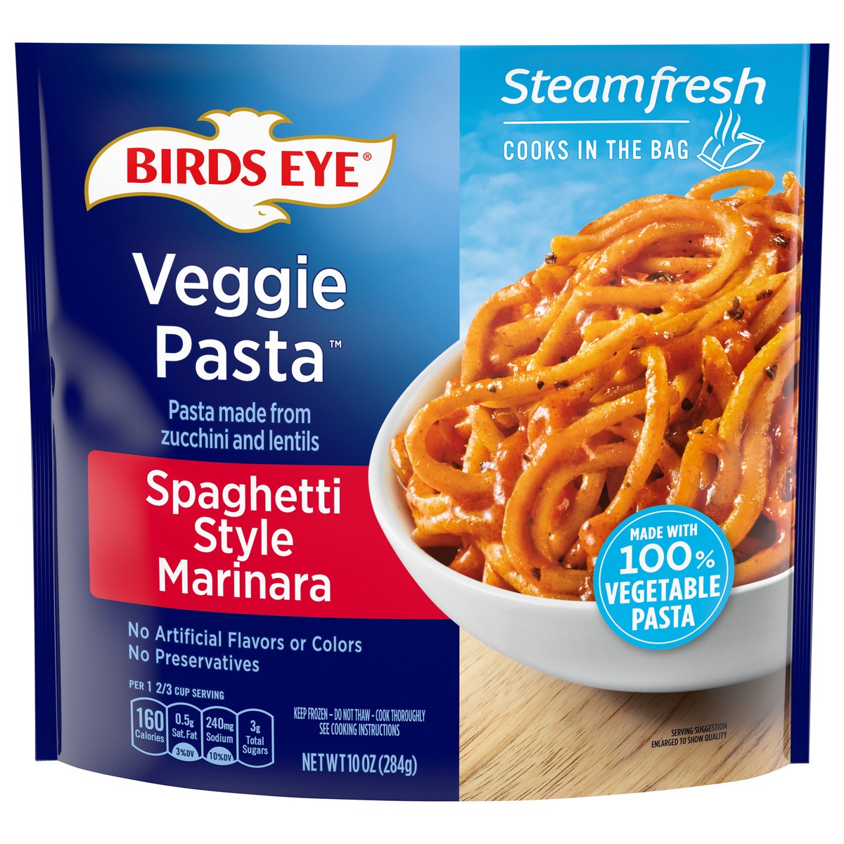 slide 1 of 5, Birds Eye Spaghetti Style Marinara Veggie Pasta 10 oz, 10 oz