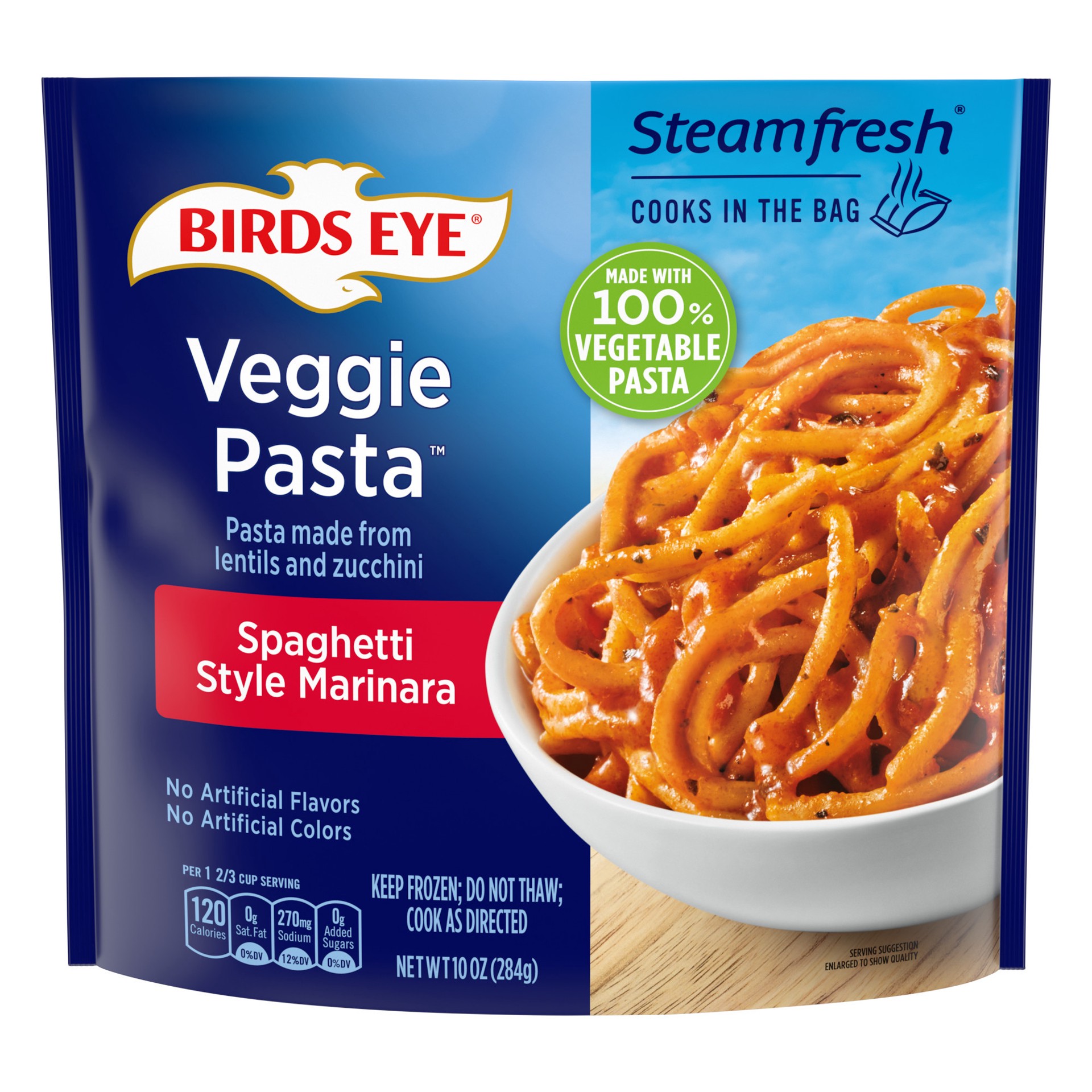 slide 1 of 5, Birds Eye Spaghetti Style Marinara Veggie Pasta 10 oz, 10 oz