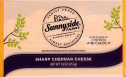 Sunnyside Farms Sharp Cheddar Cheese 16 oz