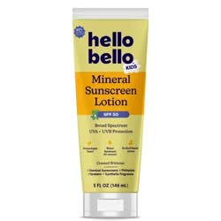Hello Bello Kids Mineral Sunscreen Lotion SPF 50, 5 fl oz