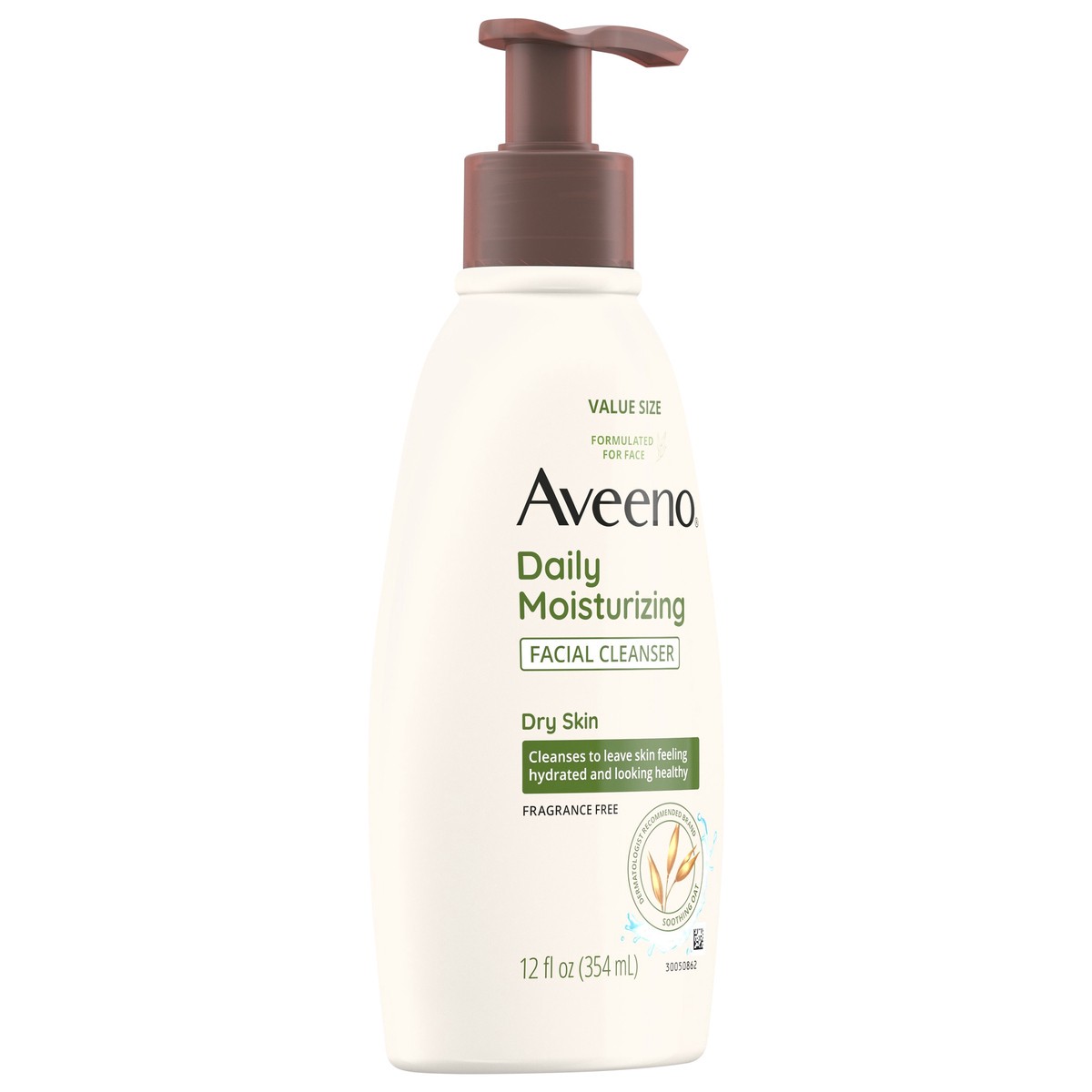 slide 6 of 7, Aveeno Daily Moisturizing Facial Cleanser, Soothing Oat, 12 fl. oz, 12 fl oz