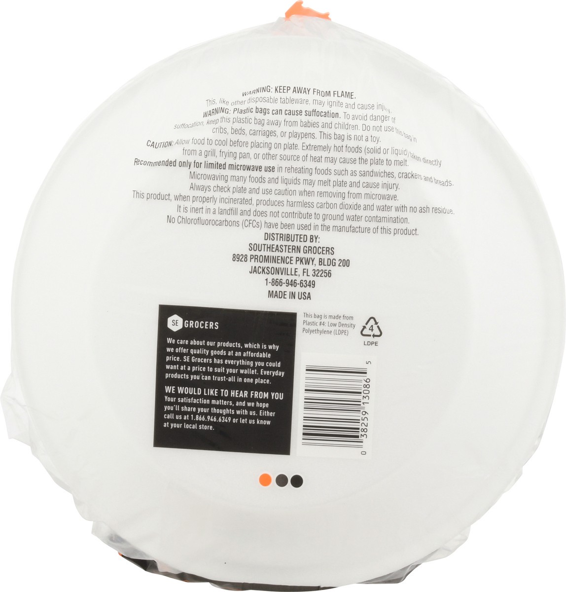 slide 6 of 11, Se Grocers Foam Deep Dish Plates, 1 ct