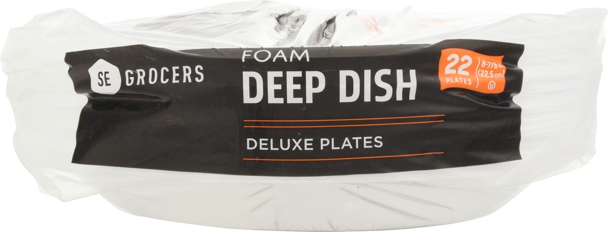 slide 2 of 11, Se Grocers Foam Deep Dish Plates, 1 ct