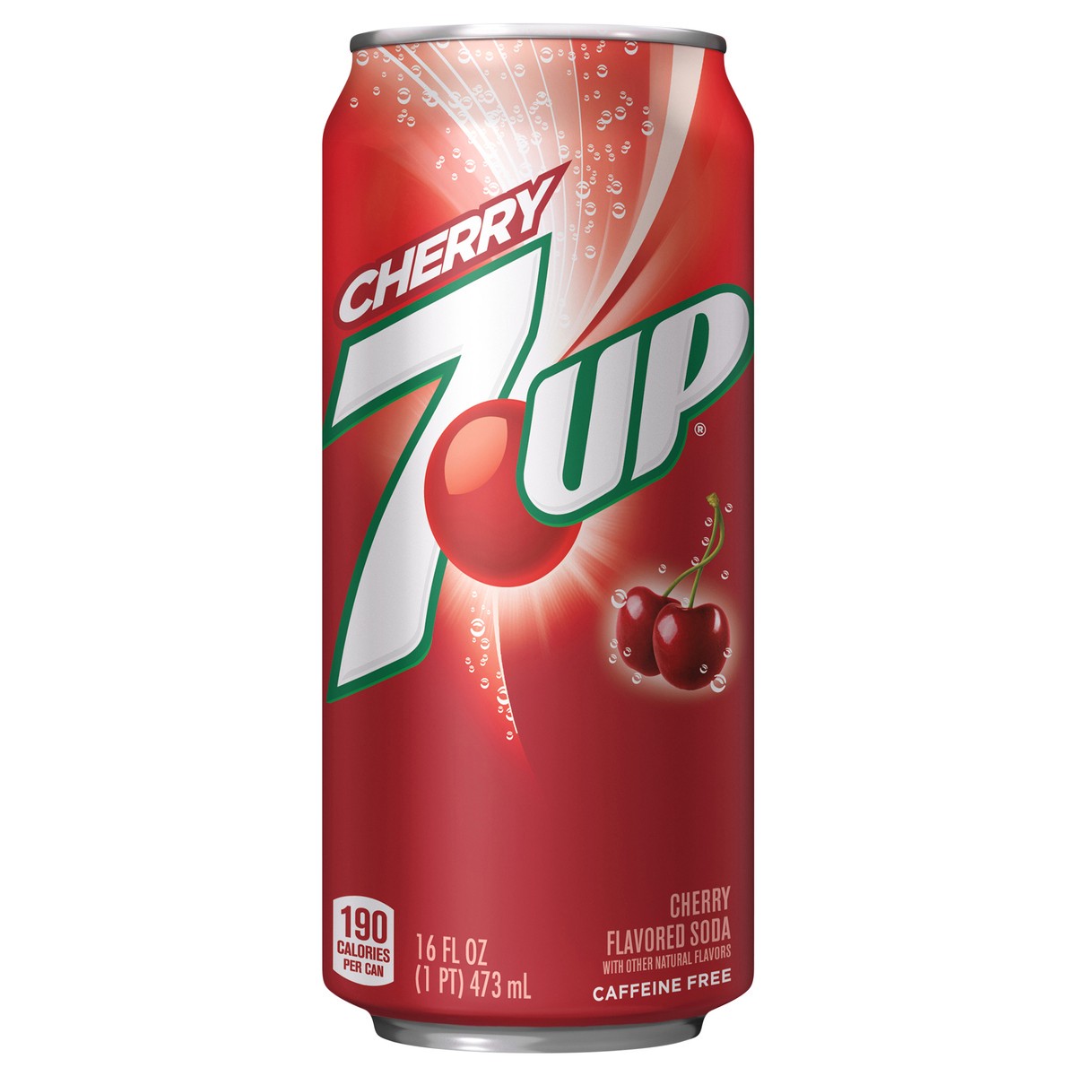 slide 1 of 6, 7UP Cherry Flavored Soda- 16 fl oz, 16 oz
