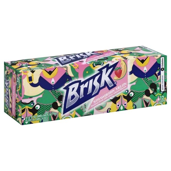 slide 1 of 7, Brisk Flavored Drink 12 ea, 12 ct; 12 fl oz