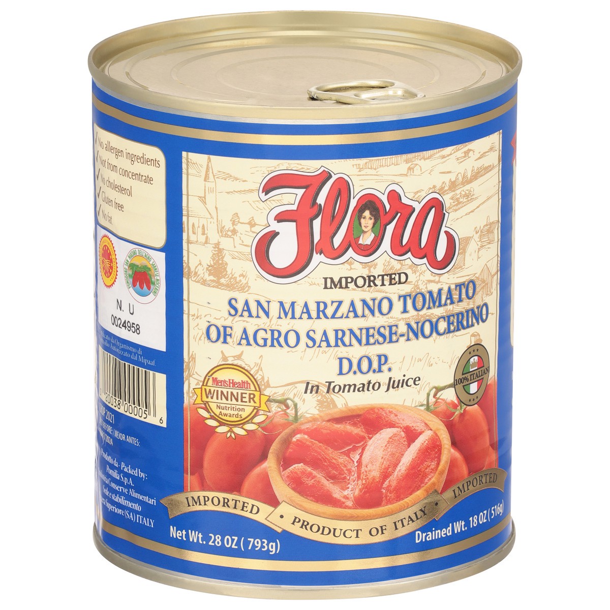 slide 6 of 9, Flora DOP San Marzano Tomatoes 28 oz, 28 oz