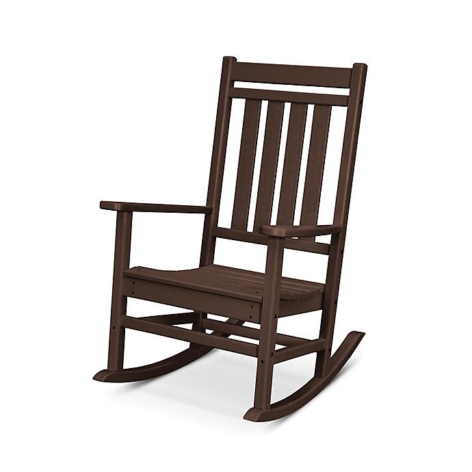 slide 1 of 1, POLYWOOD All-Weather Estate Rocking Chair - Mahogany, 1 ct