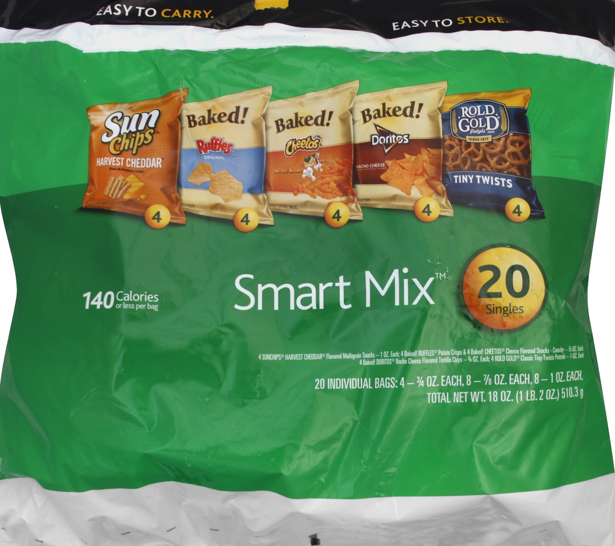 slide 6 of 6, Frito-Lay Smart Mix Variety Pack, 18 oz