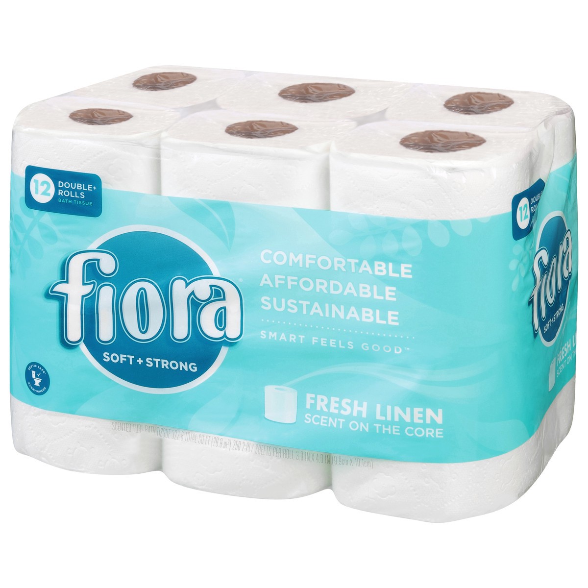 slide 8 of 9, Fiora® soft + strong bath tissue, 12 ct