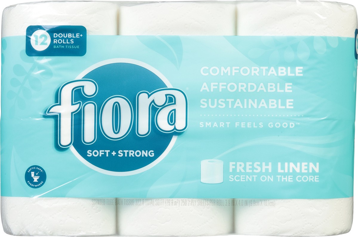 slide 9 of 9, Fiora® soft + strong bath tissue, 12 ct