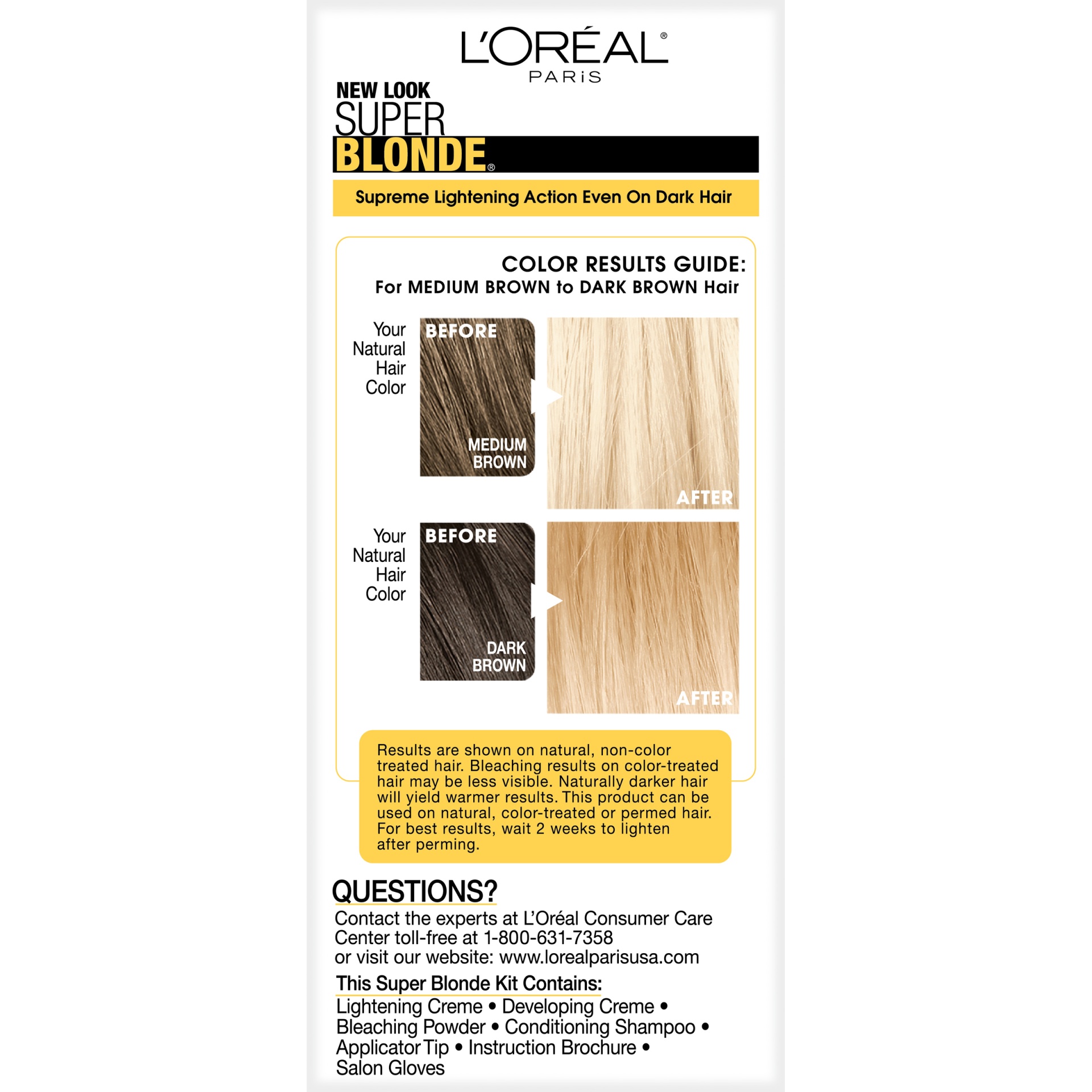 slide 6 of 8, L'Oréal Super Blonde Creme Lightening Kit 200 Bleach Blonde, 1 ct
