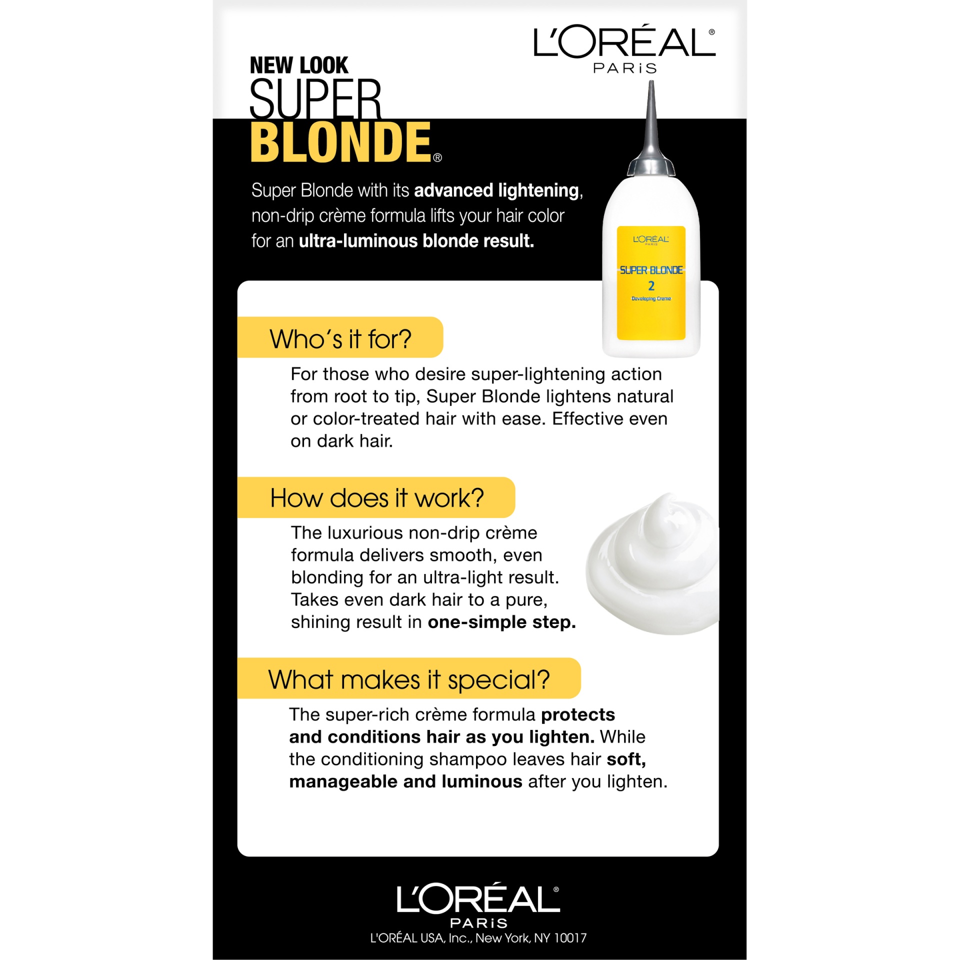 slide 7 of 8, L'Oréal Super Blonde Creme Lightening Kit 200 Bleach Blonde, 1 ct