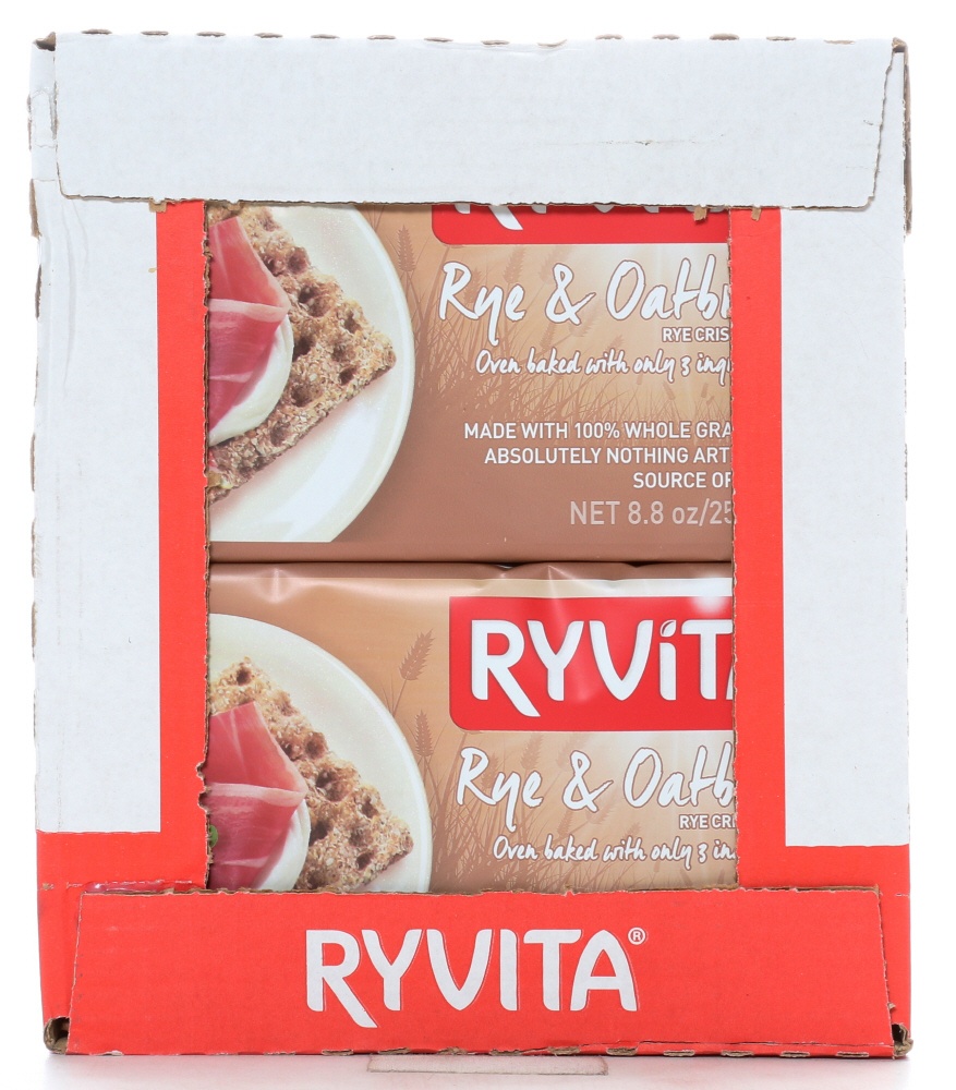 slide 1 of 1, Ryvita Crunch Rye & Oat Bran Crispbread, 8.8 oz
