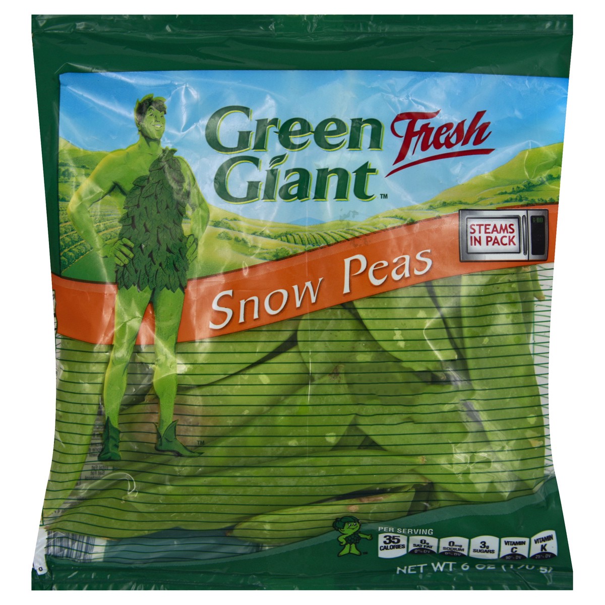 slide 4 of 6, Green Giant Fresh Whole Snow Peas, 6 oz