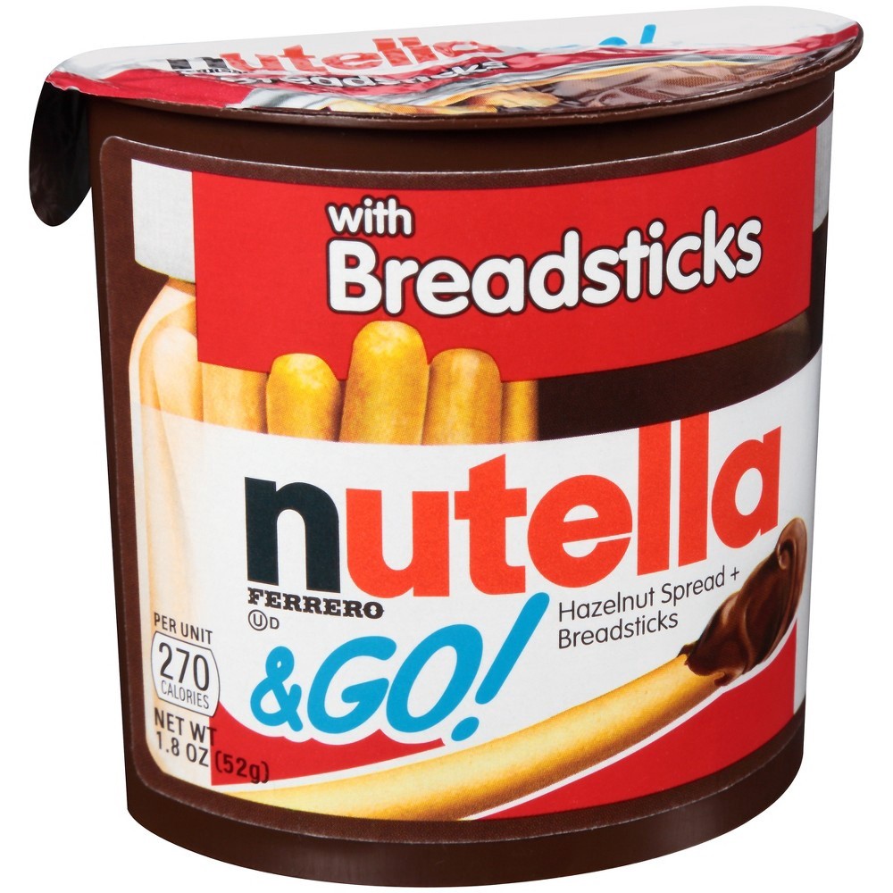 slide 5 of 5, Nutella Hazelnut Spread + Breadsticks 1.8 oz, 1.8 oz