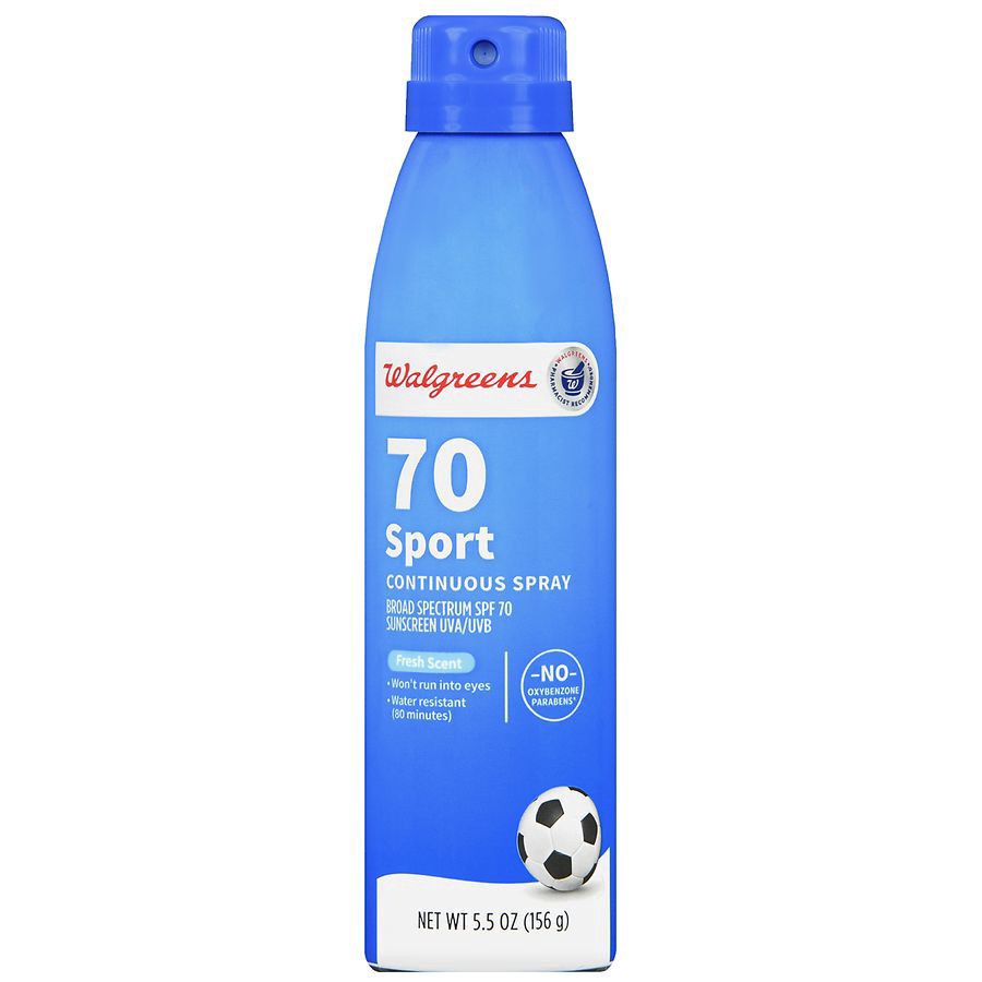 slide 1 of 5, Walgreens Sport No Oxybenzone Sunscreen Protection Factor 70, 5.5 oz