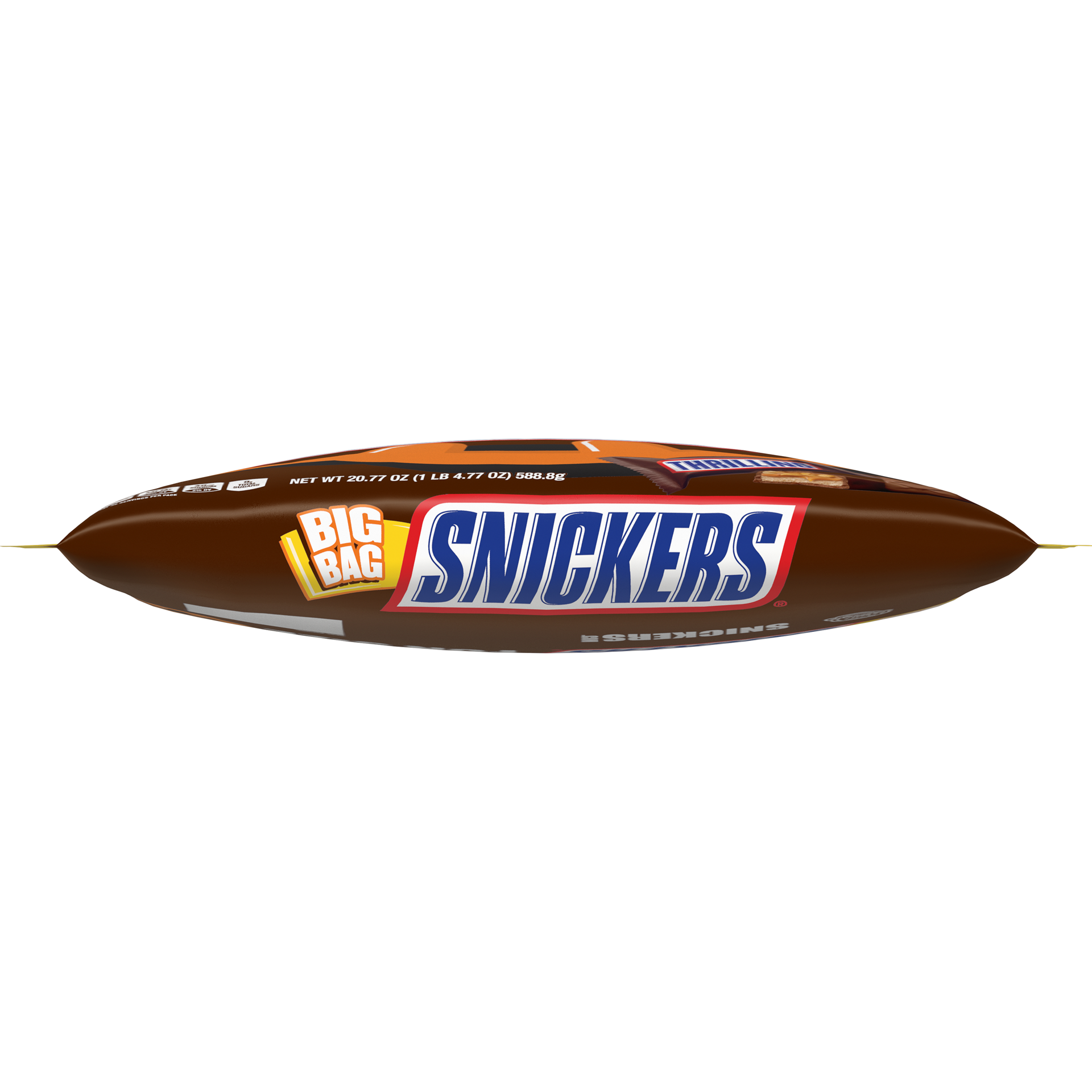 slide 2 of 5, SNICKERS Fun Size Halloween Chocolate Bars, 20.77 oz Bulk Candy Bag, 20.77 oz