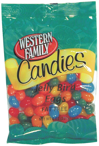 slide 1 of 1, Western Family Candies Jelly Bird Eggs, 10 oz