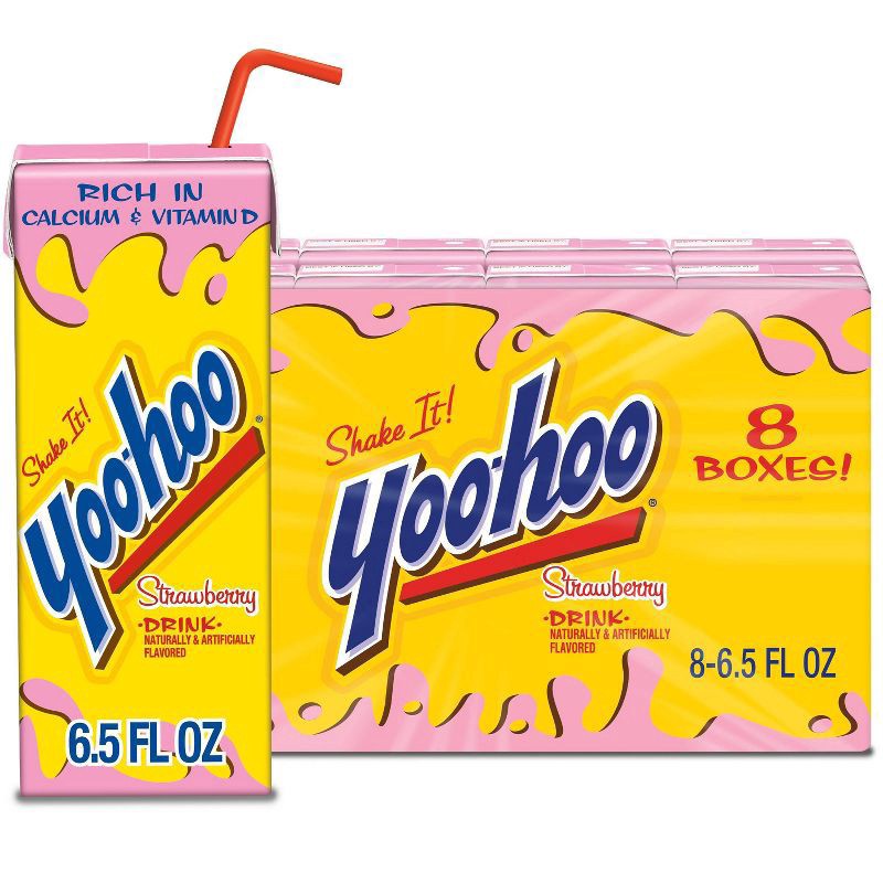slide 1 of 7, Mott's Yoo-hoo Strawberry Chocolate Flavored Drink - 8pk/6.5oz Cans, 8 ct, 6.5 oz
