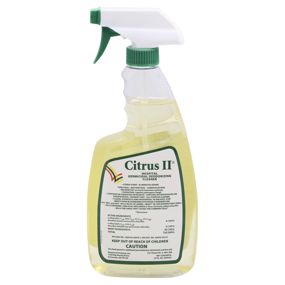 slide 1 of 9, Citrusi Germcidl Cleaner, 22 fl oz