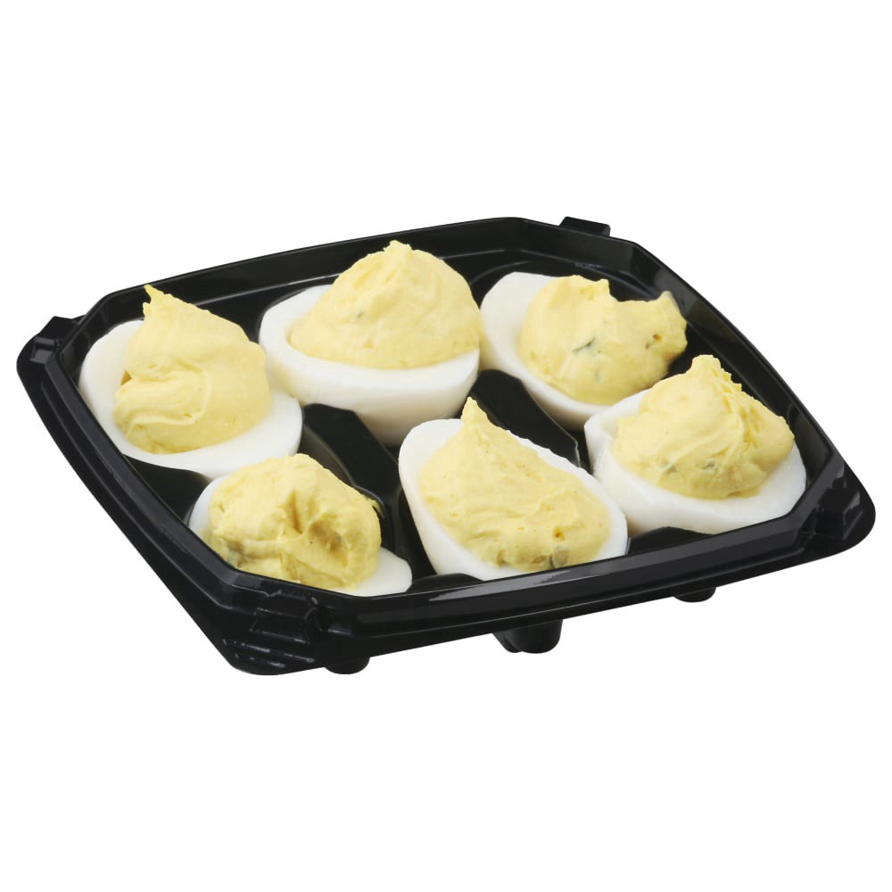 slide 1 of 1, Harris Teeter Fresh Foods Market Deviled Eggs, 6 ct
