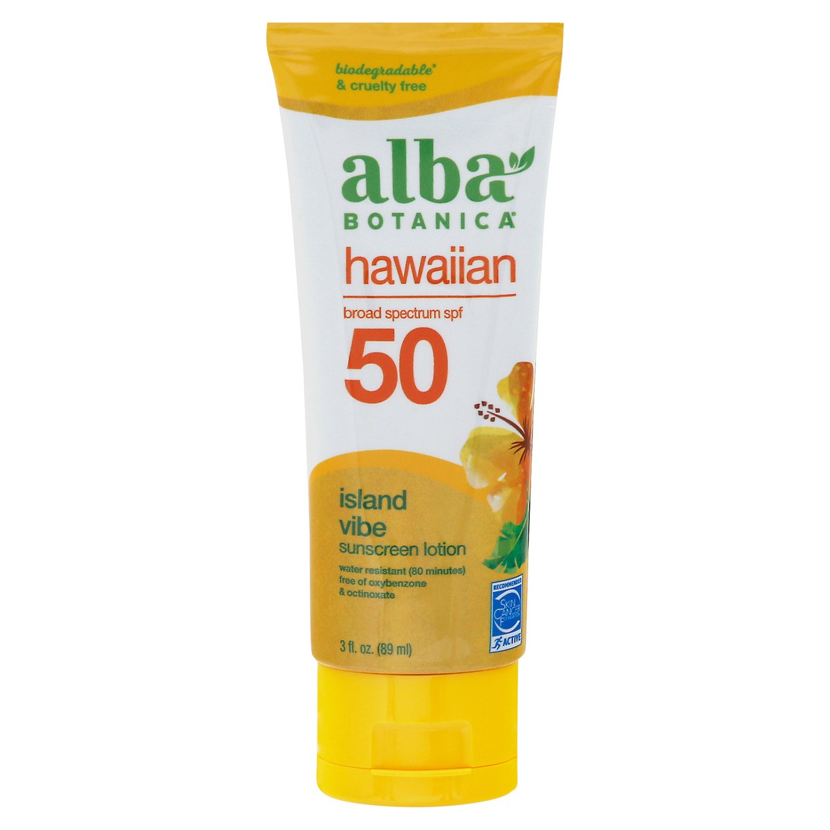 slide 1 of 1, Alba Botanica Broad Spectrum SPF 50 Hawaiian Island Vibe Sunscreen Lotion 3 fl oz, 4 fl oz