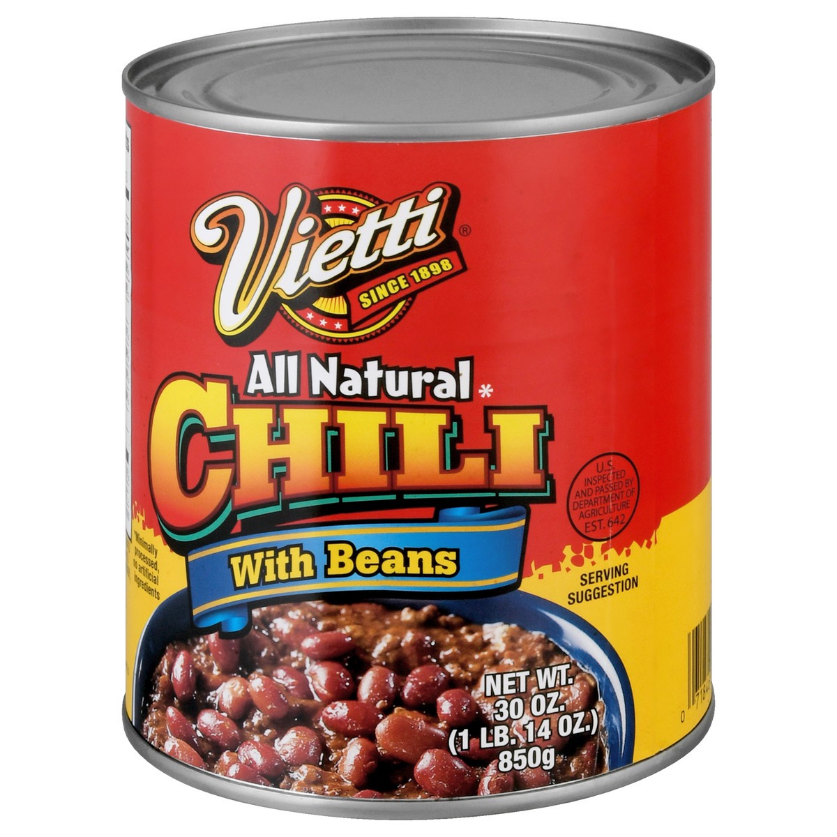 slide 8 of 9, Vietti Chili with Beans 30 oz, 30 oz