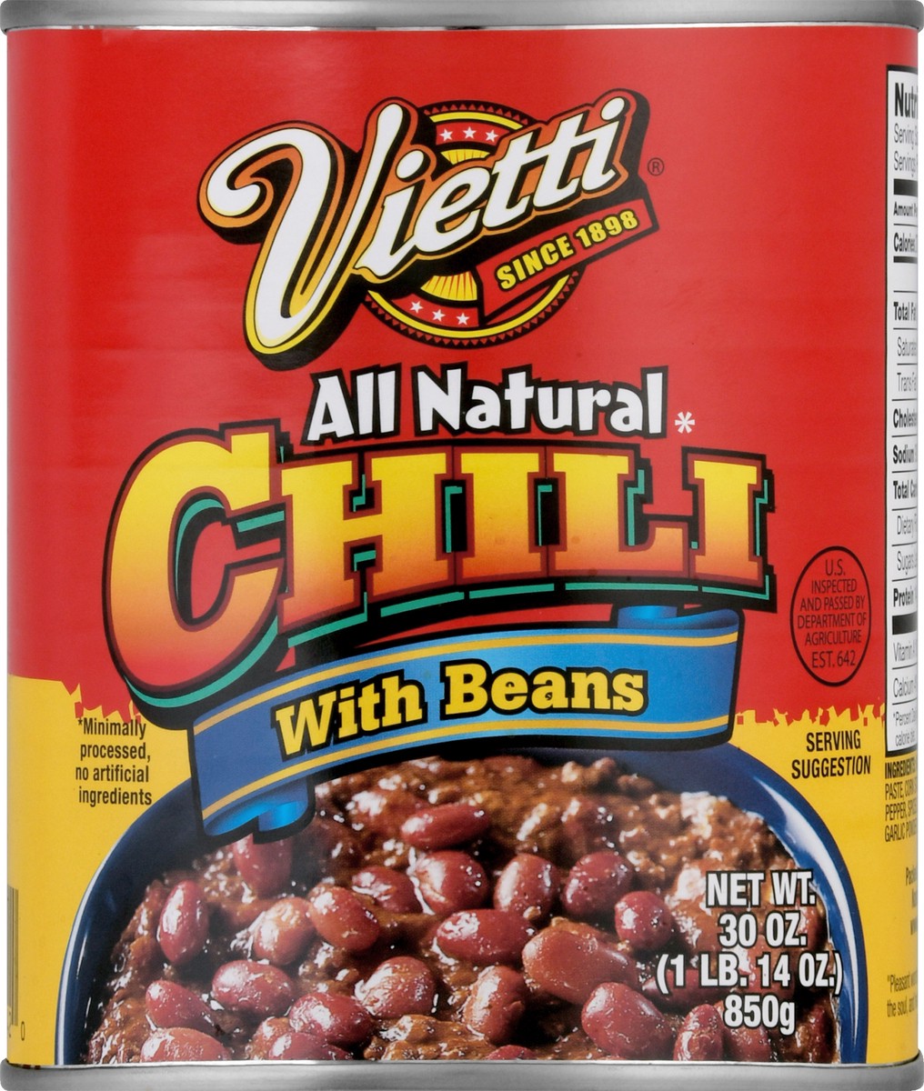 slide 5 of 9, Vietti Chili with Beans 30 oz, 30 oz