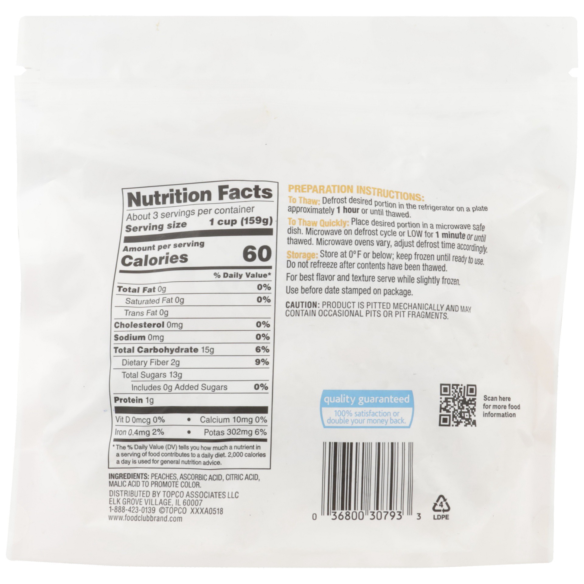 slide 2 of 6, Food Club Frozen Sliced Peaches, 16 oz