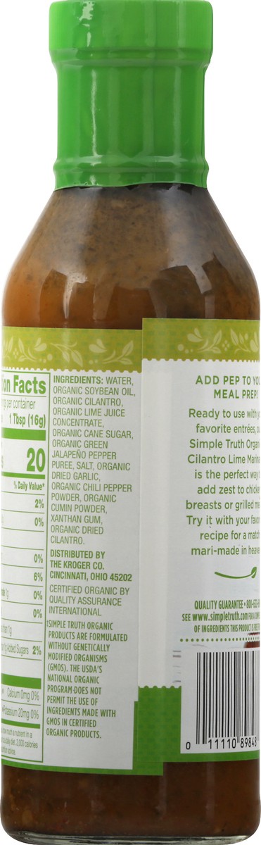 slide 10 of 13, Simple Truth Organic Cilantro Lime Marinade 13 oz, 13 oz