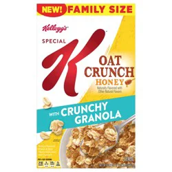 Kellogg''s Special K Cold Breakfast Cereal, Oat Crunch Honey, Fiber Cereal 20.2oz Box (1 Box)