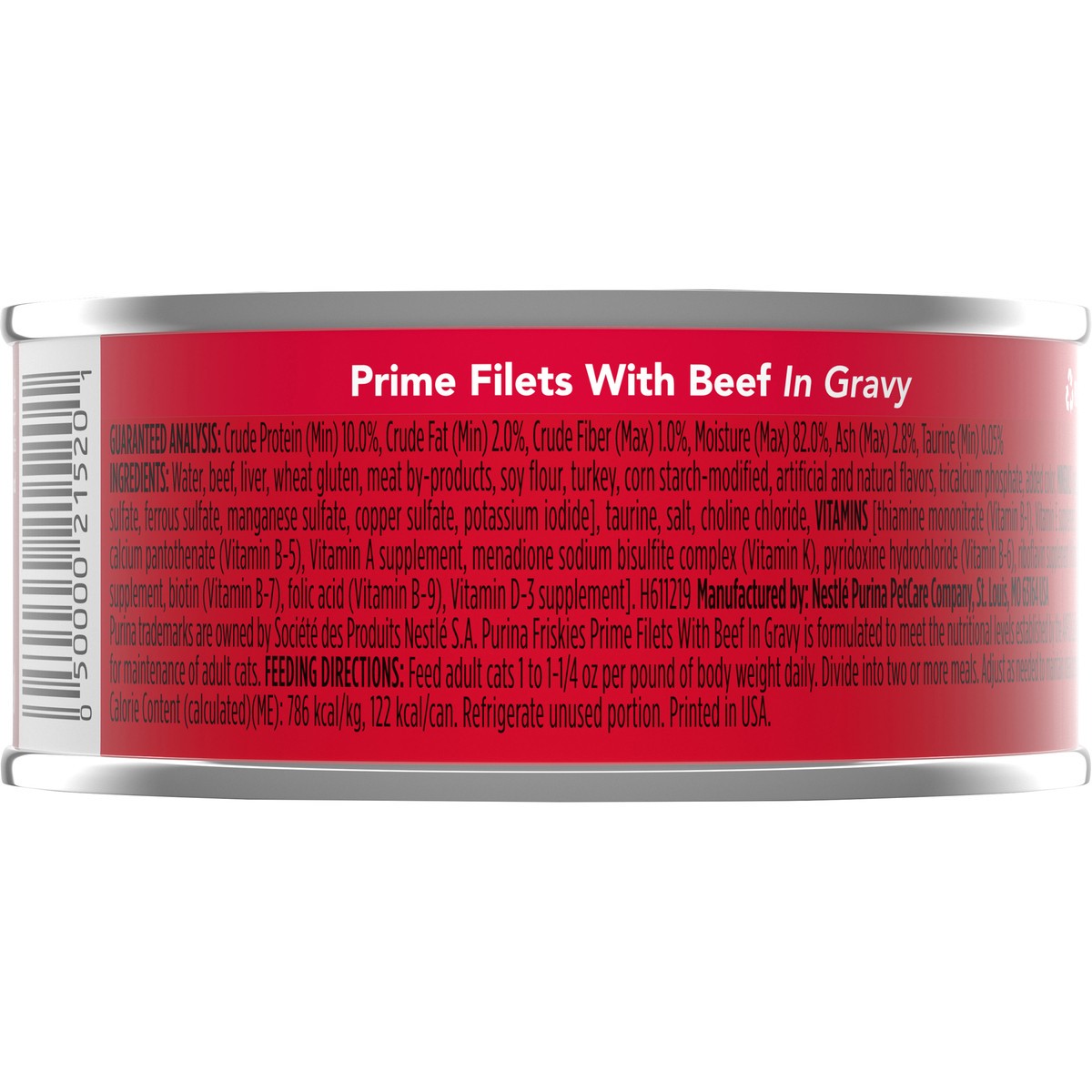 slide 5 of 7, Friskies Purina Friskies Gravy Wet Cat Food, Prime Filets With Beef in Gravy, 5.5 oz