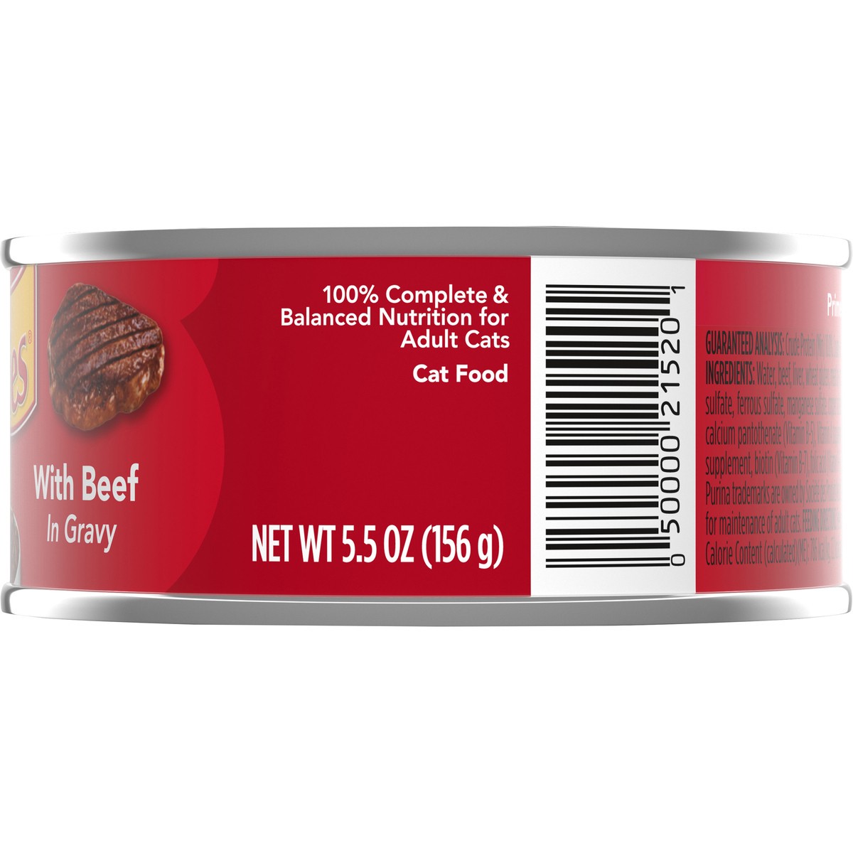 slide 6 of 7, Friskies Purina Friskies Gravy Wet Cat Food, Prime Filets With Beef in Gravy, 5.5 oz