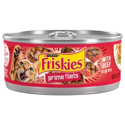Purina Friskies Gravy Wet Cat Food, Prime Filets With Beef in Gravy