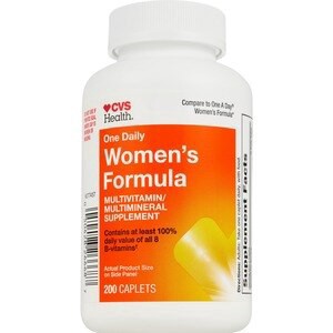 slide 1 of 1, CVS Health Women's Formula Multivitamin Caplets, 200 Ct, 1 ct