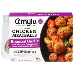 Amylu Foods Roasted Garlic Chicken Meatballs 10 oz